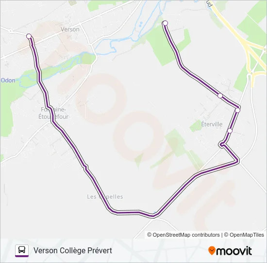 113 Bus Line Map