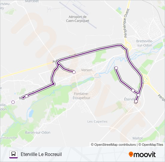 Mapa de 113 de autobús