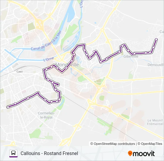 115 Bus Line Map