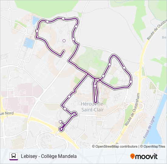 116 bus Line Map