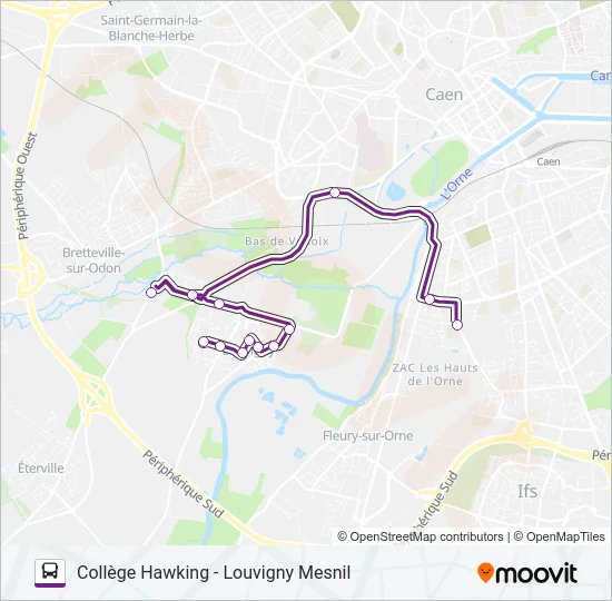 118 Bus Line Map