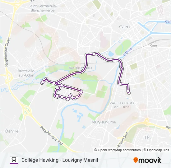 118 Bus Line Map
