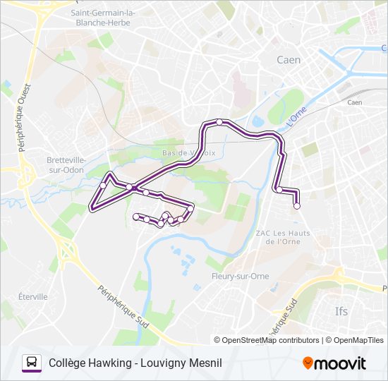 118 bus Line Map