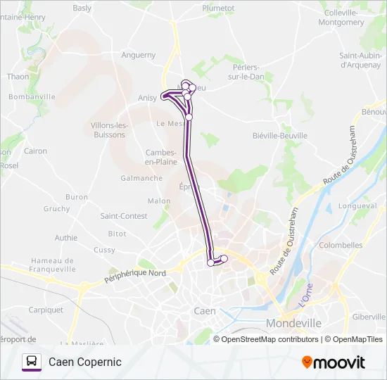 119 Bus Line Map