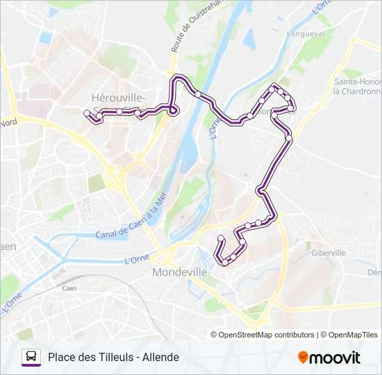 120 Bus Line Map