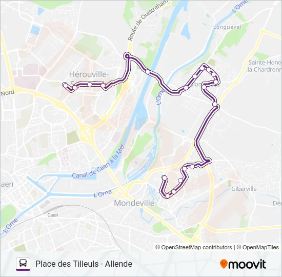 120 Bus Line Map