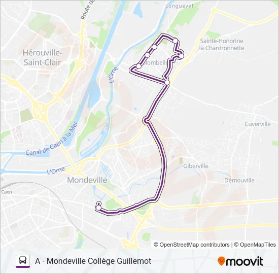 121 Bus Line Map