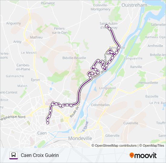 Mapa de 124 de autobús