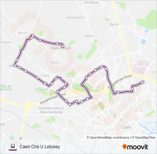 125 Bus Line Map