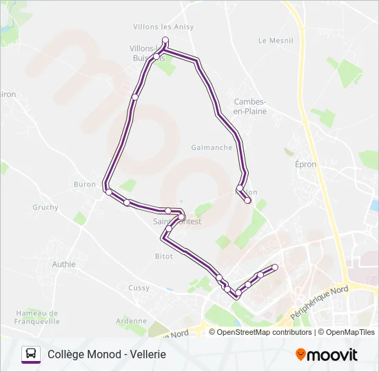 126 Bus Line Map