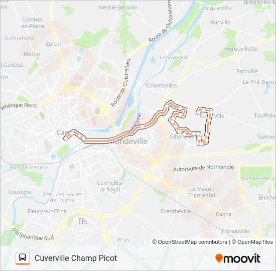 11EX Bus Line Map