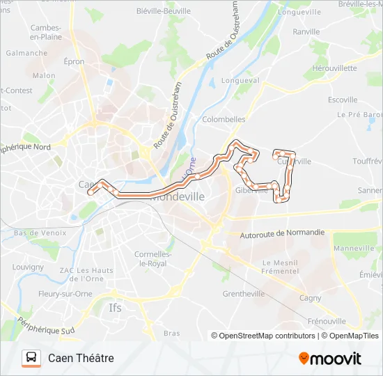 11EX Bus Line Map