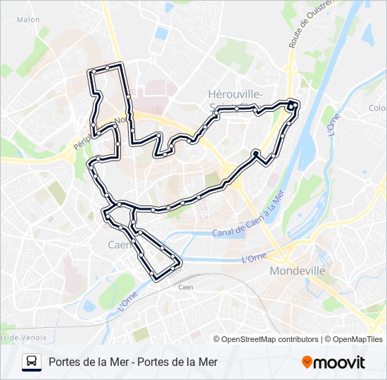 NUIT bus Line Map