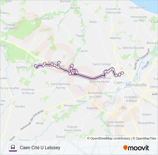 130 Bus Line Map