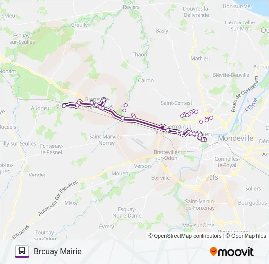 130 Bus Line Map