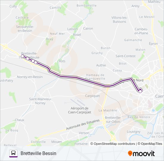 Mapa de 130 de autobús