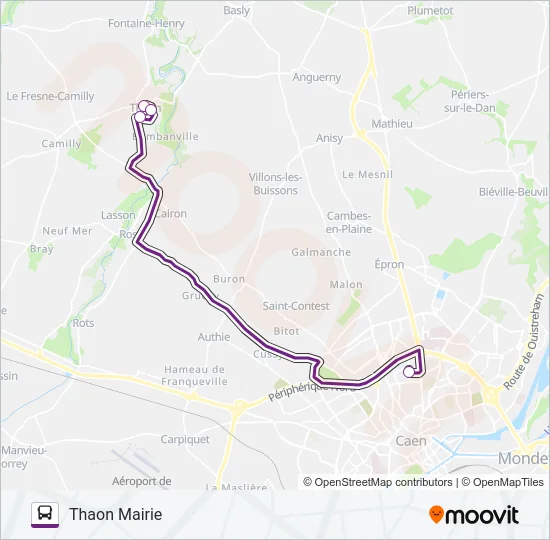 103 Bus Line Map