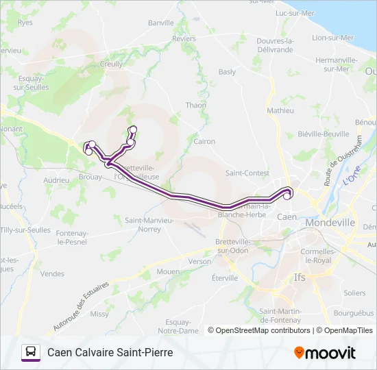 103 Bus Line Map