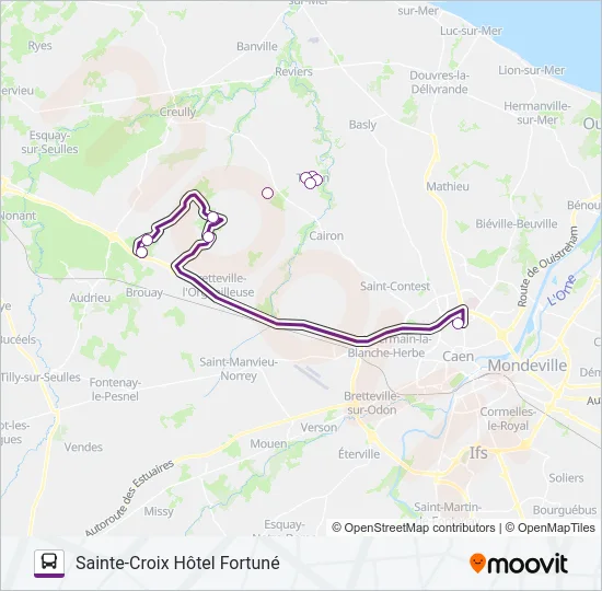 103 Bus Line Map