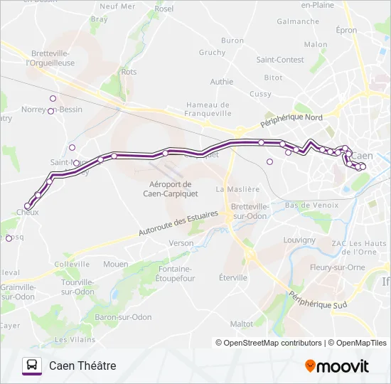 133 Bus Line Map