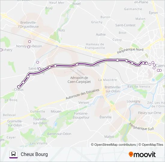 133 Bus Line Map
