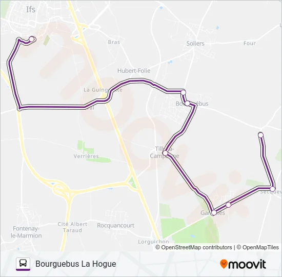 137B Bus Line Map