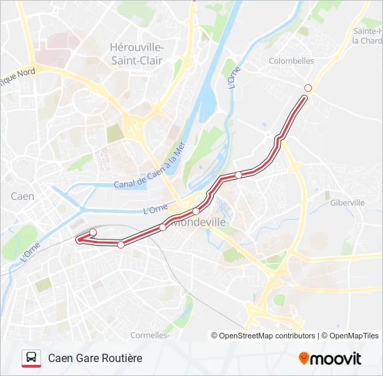 NOMAD 111 Bus Line Map