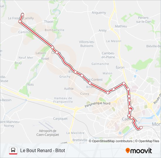 NOMAD 1703 bus Line Map