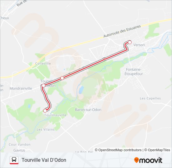 NOMAD 1801 bus Line Map