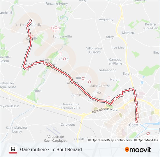 NOMAD 103 Bus Line Map