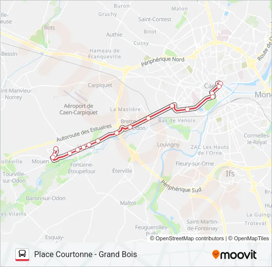 NOMAD 104 Bus Line Map
