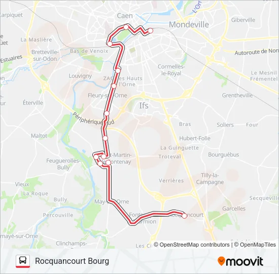 NOMAD 107 Bus Line Map