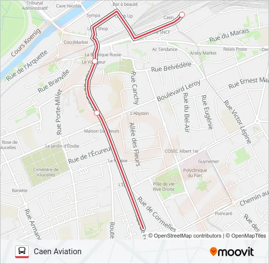 NOMAD 108 Bus Line Map