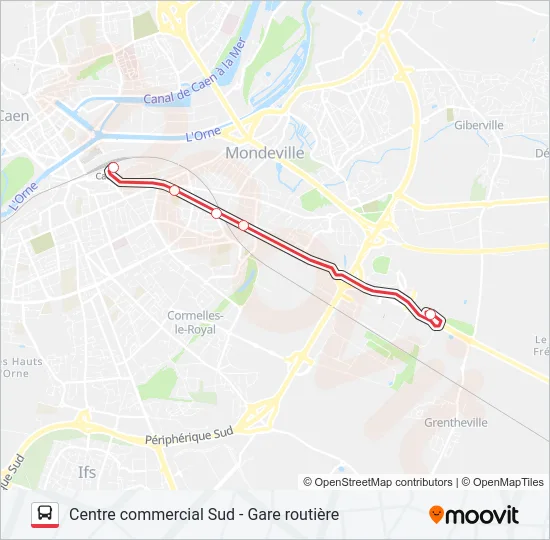 NOMAD 109 Bus Line Map