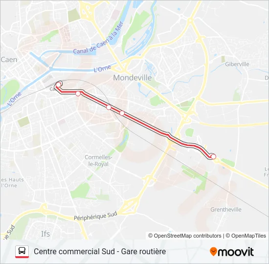 NOMAD 109 Bus Line Map