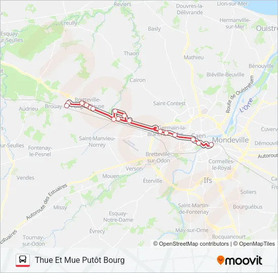 NOMAD 114 Bus Line Map