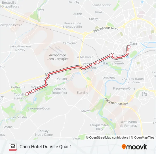 NOMAD 115 Bus Line Map