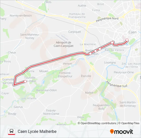 NOMAD 115 Bus Line Map