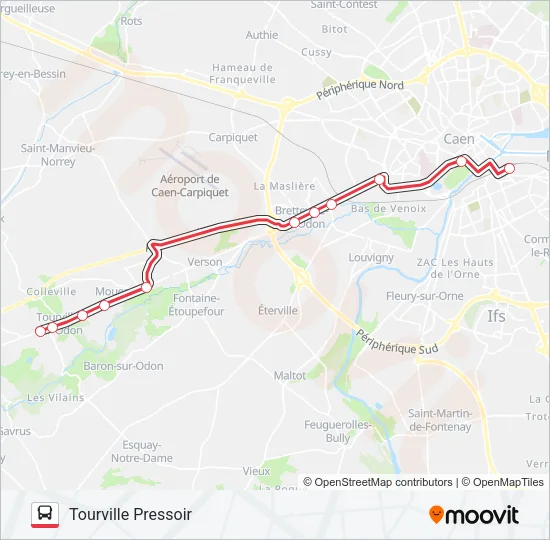 NOMAD 115 Bus Line Map