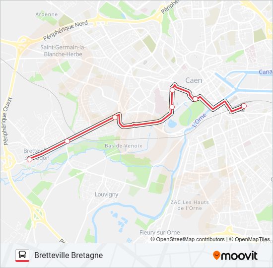 nomad 116 Route Schedules, Stops & Maps Bretteville Bretagne (Updated)