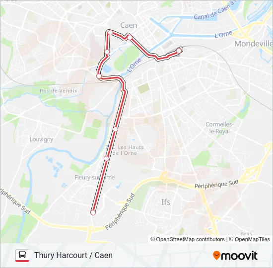 NOMAD 117 Bus Line Map