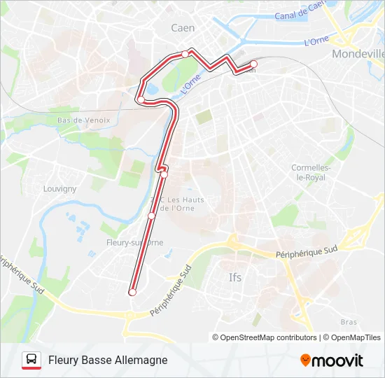 NOMAD 117 Bus Line Map
