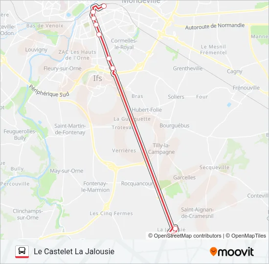 NOMAD 118 Bus Line Map