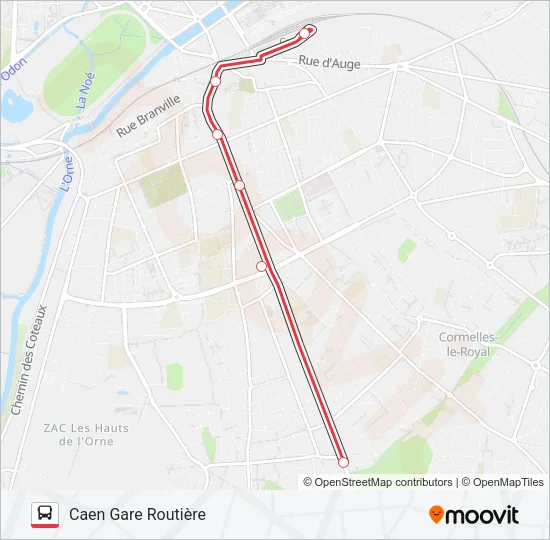 NOMAD 118 Bus Line Map