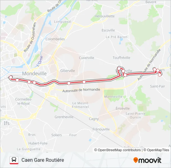 NOMAD 119 Bus Line Map