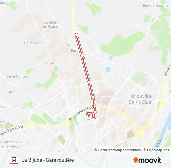 NOMAD 101A Bus Line Map