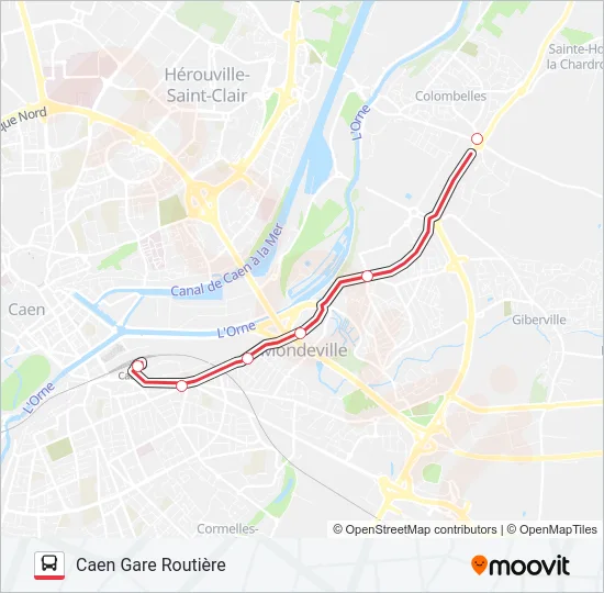 NOMAD 111A Bus Line Map