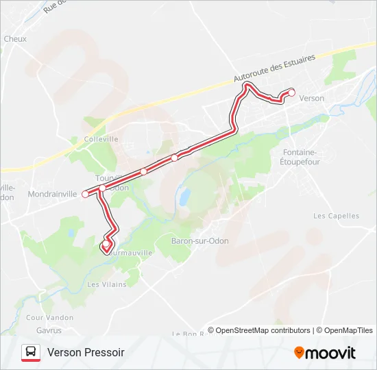 NOMAD 1801 Bus Line Map
