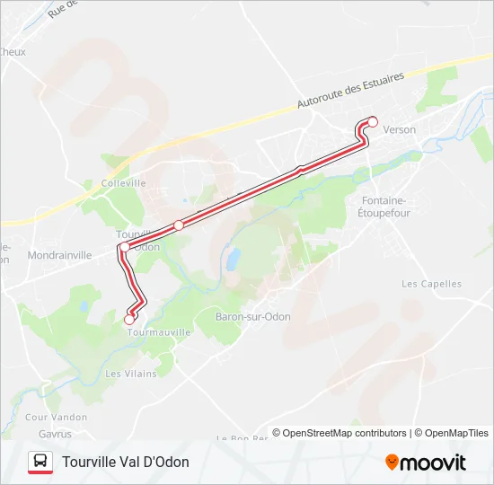 NOMAD 1801 Bus Line Map