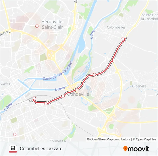 NOMAD 1951 Bus Line Map